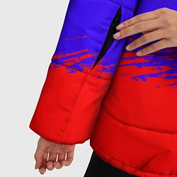 Куртка зимняя женская Триколор штрихи, цвет: 3D-черный — фото 2