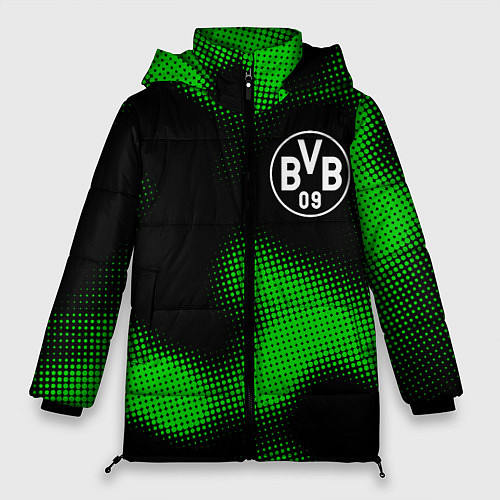 Женская зимняя куртка Borussia sport halftone / 3D-Черный – фото 1