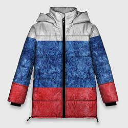 Женская зимняя куртка Флаг России разноцветный