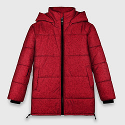 Женская зимняя куртка Текстура однотонный карминовый
