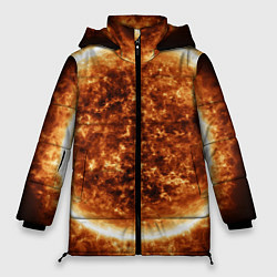 Женская зимняя куртка Пылающее солнце крупным планом