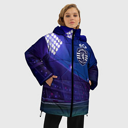 Куртка зимняя женская Sporting ночное поле, цвет: 3D-черный — фото 2