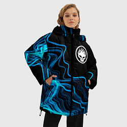 Куртка зимняя женская The Offspring sound wave, цвет: 3D-черный — фото 2