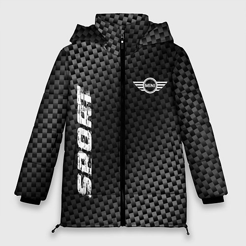 Женская зимняя куртка Mini sport carbon / 3D-Черный – фото 1