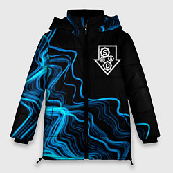 Куртка зимняя женская System of a Down sound wave, цвет: 3D-черный