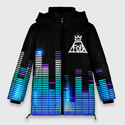 Куртка зимняя женская Fall Out Boy эквалайзер, цвет: 3D-черный
