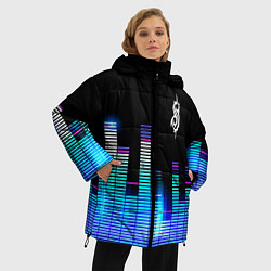 Куртка зимняя женская Slipknot эквалайзер, цвет: 3D-черный — фото 2