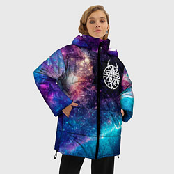 Куртка зимняя женская Disturbed space rock, цвет: 3D-черный — фото 2