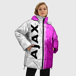 Куртка зимняя женская Ajax pro football по-вертикали, цвет: 3D-черный — фото 2