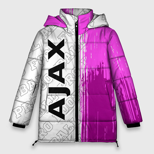 Женская зимняя куртка Ajax pro football по-вертикали / 3D-Черный – фото 1