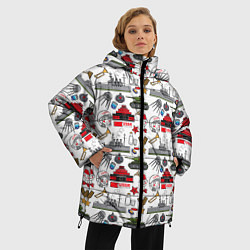 Куртка зимняя женская CCCP, цвет: 3D-светло-серый — фото 2