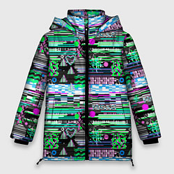 Женская зимняя куртка Abstract color pattern