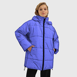 Куртка зимняя женская Васильковый однотонный в крапинку, цвет: 3D-светло-серый — фото 2