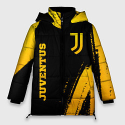 Женская зимняя куртка Juventus - gold gradient вертикально