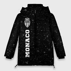 Женская зимняя куртка Monaco sport на темном фоне по-вертикали