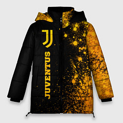 Женская зимняя куртка Juventus - gold gradient по-вертикали