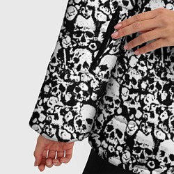 Куртка зимняя женская Very much skulls, цвет: 3D-светло-серый — фото 2