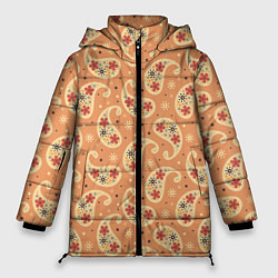 Женская зимняя куртка Цветочный пейсли