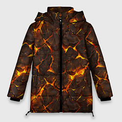 Женская зимняя куртка Элементаль магмы текстура