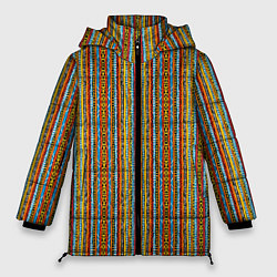 Женская зимняя куртка Полосы в африканском стиле