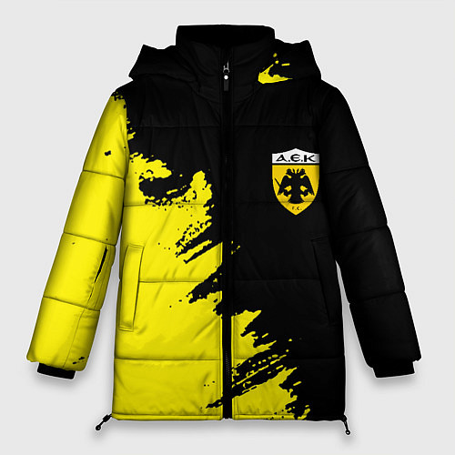 Женская зимняя куртка AEK sport color yellow / 3D-Красный – фото 1