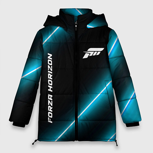 Женская зимняя куртка Forza Horizon неоновые лампы / 3D-Черный – фото 1