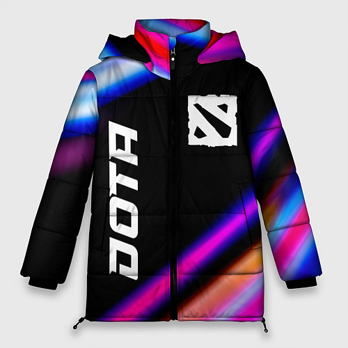 Женская зимняя куртка Dota speed game lights / 3D-Черный – фото 1