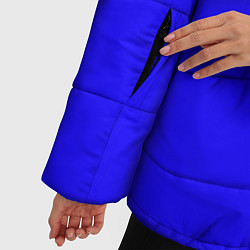 Куртка зимняя женская Прямоугольники уходящие, цвет: 3D-красный — фото 2