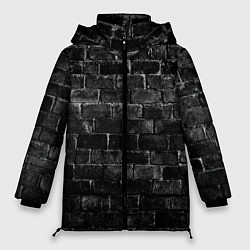 Женская зимняя куртка Текстура темного кирпича