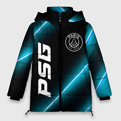 Куртка зимняя женская PSG неоновые лампы, цвет: 3D-черный