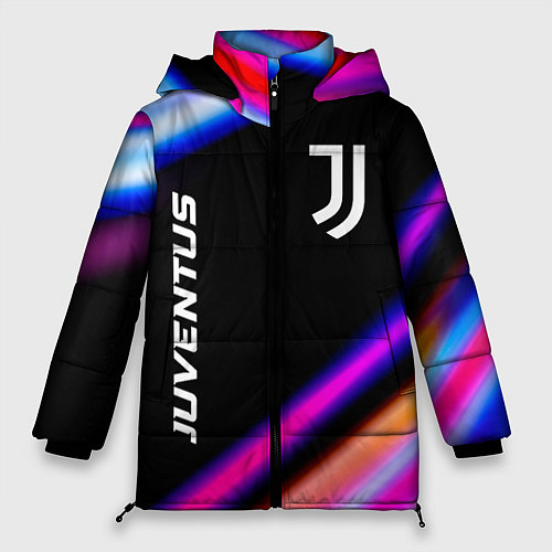 Женская зимняя куртка Juventus speed game lights / 3D-Черный – фото 1