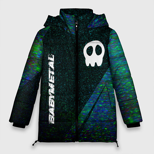 Женская зимняя куртка Babymetal glitch blue / 3D-Черный – фото 1
