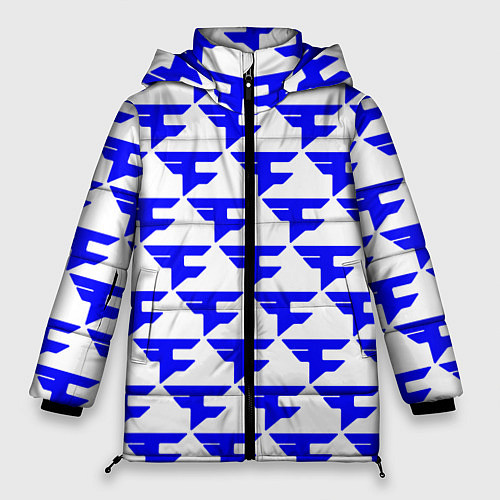 Женская зимняя куртка FaZe Clan pattern team / 3D-Красный – фото 1