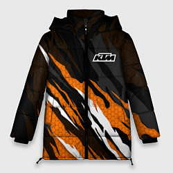 Женская зимняя куртка KTM - Рваный гексагон