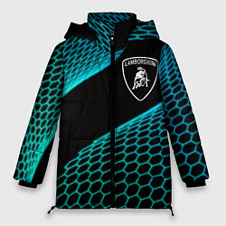 Куртка зимняя женская Lamborghini electro hexagon, цвет: 3D-черный