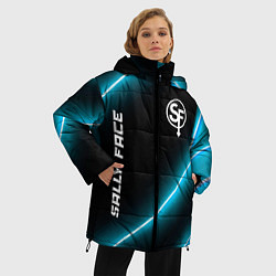 Куртка зимняя женская Sally Face неоновые лампы, цвет: 3D-черный — фото 2