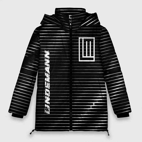 Женская зимняя куртка Lindemann metal rock lines / 3D-Черный – фото 1