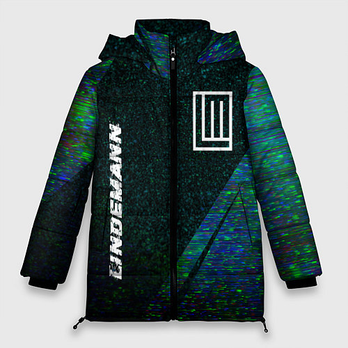 Женская зимняя куртка Lindemann glitch blue / 3D-Черный – фото 1