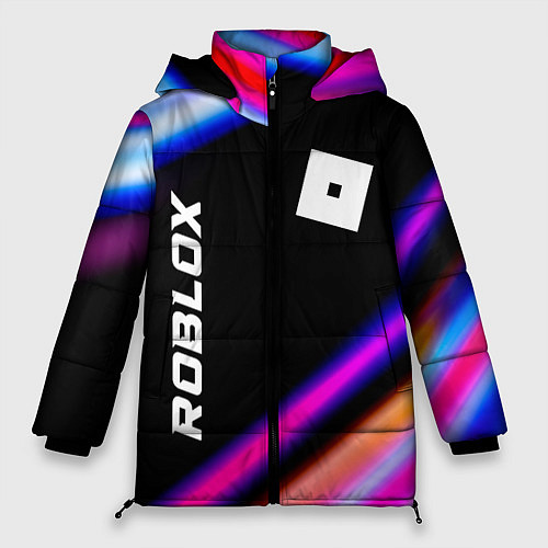 Женская зимняя куртка Roblox speed game lights / 3D-Черный – фото 1