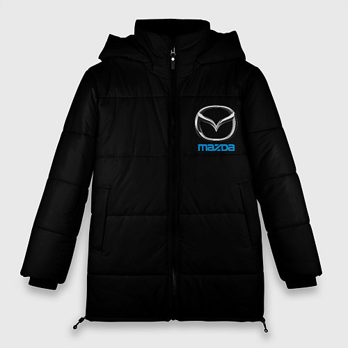 Женская зимняя куртка Mazda logo auto / 3D-Черный – фото 1