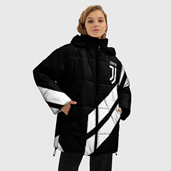 Куртка зимняя женская Juventus line white, цвет: 3D-светло-серый — фото 2