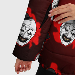 Куртка зимняя женская Funny clown Art in blood, цвет: 3D-черный — фото 2