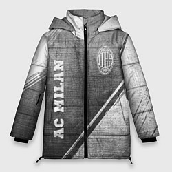 Куртка зимняя женская AC Milan - grey gradient вертикально, цвет: 3D-черный