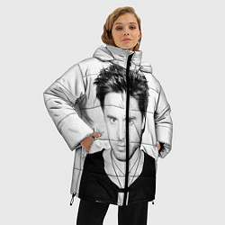 Куртка зимняя женская Джаред Лето, цвет: 3D-черный — фото 2