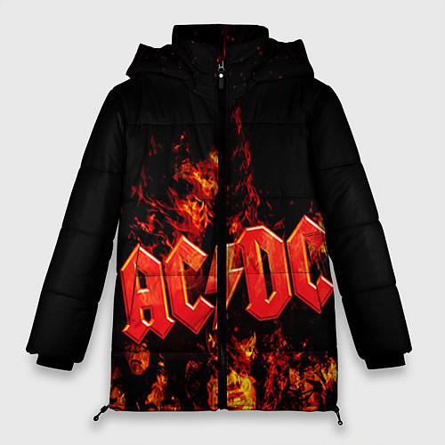 Женская зимняя куртка AC/DC Flame / 3D-Черный – фото 1