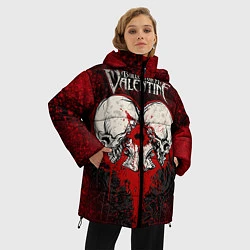 Куртка зимняя женская BFMV: Duo Skulls, цвет: 3D-красный — фото 2