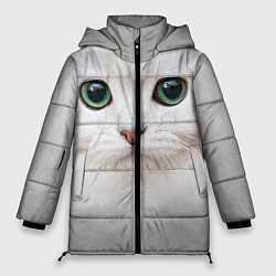 Куртка зимняя женская Белый котик, цвет: 3D-светло-серый