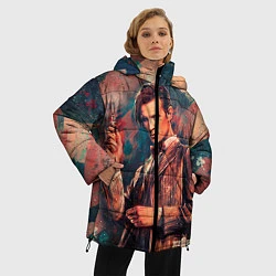Куртка зимняя женская Доктор кто, цвет: 3D-черный — фото 2