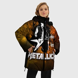Куртка зимняя женская Metallica: James Hetfield, цвет: 3D-светло-серый — фото 2