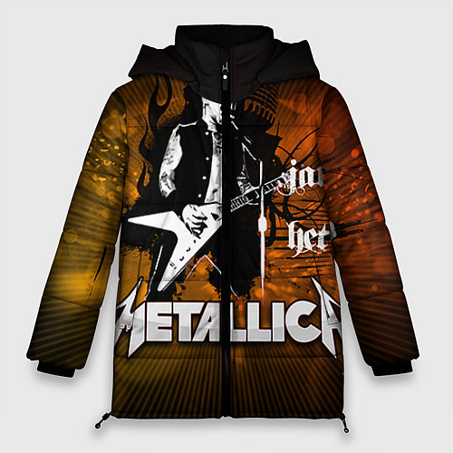 Женская зимняя куртка Metallica: James Hetfield / 3D-Красный – фото 1